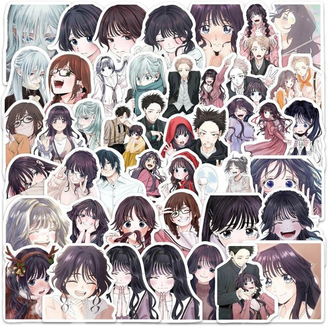 1060 Stück Anime Aufkleber mit duftenden Blumen für DIY Graffiti Tagebuch und Bleistiftbox von Binchi Outdoor Product in Multicolour - Bild 1