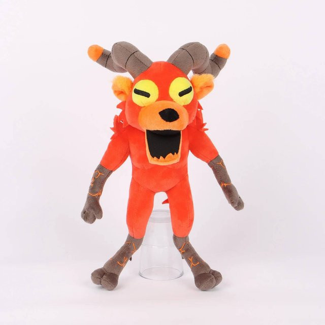 Yiran toy 99 Nächte im Wald Plüschtiere, Schwarze Katze, Rosa Babyhirsch, Blaue Eule, Rote Ziege, ab 14 Jahren - Bild 1