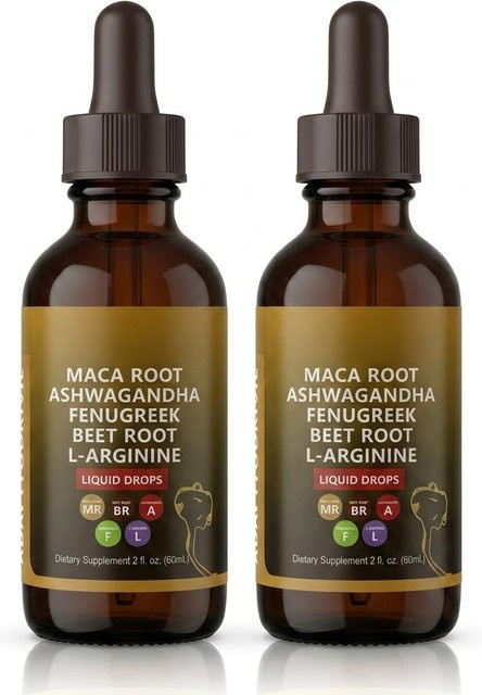 SF BEAUTY Maca-Wurzel Flüssigkeitstropfen mit Ashwagandha, Unisex, 2er Pack - Bild 1