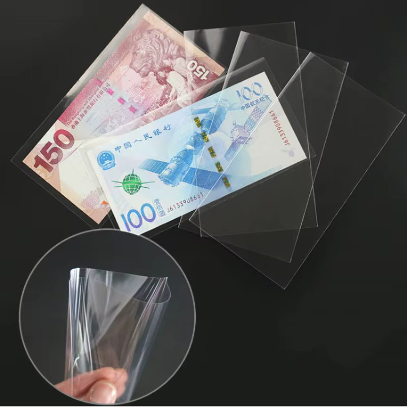 100 Stück transparente Geldschein-Sammelhüllen aus Kunststoff für Banknoten-Alben mit 3 Slots - Bild 2