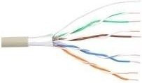 InLine Telefon-Kabel 8-adrig in Beige, 100m Rolle, 4x2x0,6mm zum Verlegen - Bild 1
