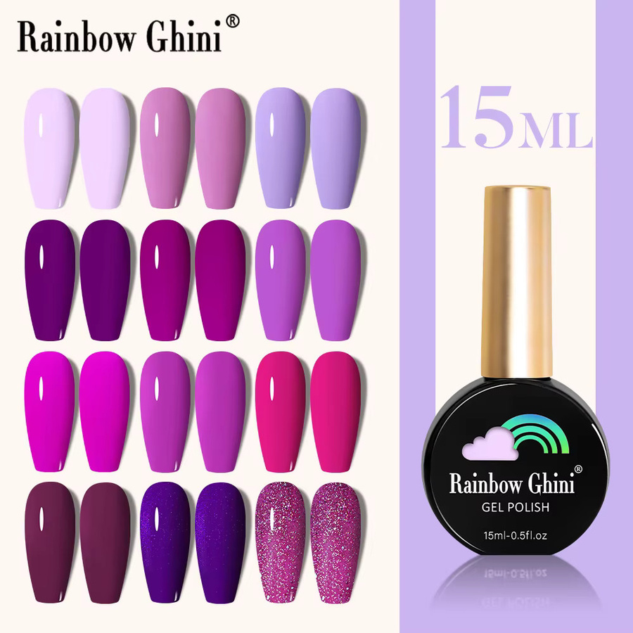 Rainbow Ghini Nagellack, lila, 15 ml - Bild 2