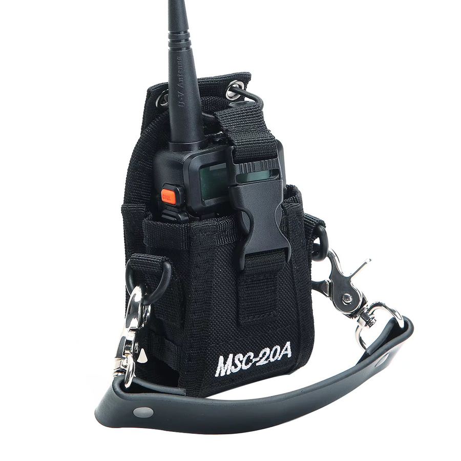 Taktische Walkie Talkie Tasche aus Oxford für Baofeng UV-21 Pro, 5R und Quansheng UV K5, Farbe: Schwarz, Molle-System für Outdoor und Sport - Bild 5