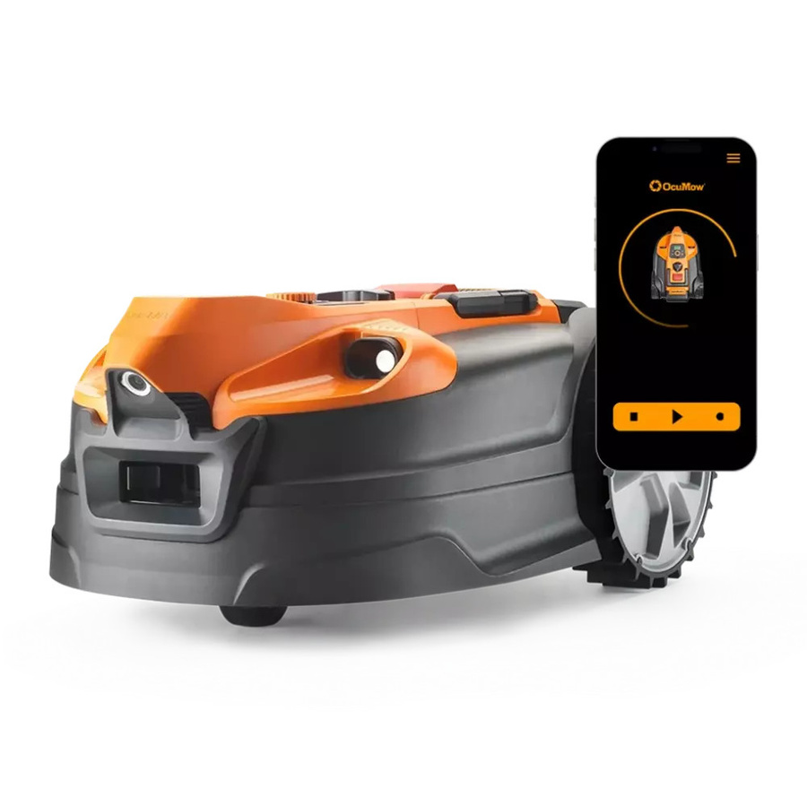 LawnMaster Mähroboter AMD18i-800 Plus mit App und Kamera in Orange mit 24V Akku - Bild 2