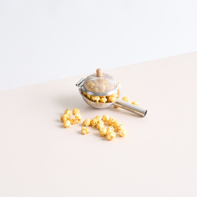 Kikkerland Huckleberry Popcorn Maker in Silber - Bild 1