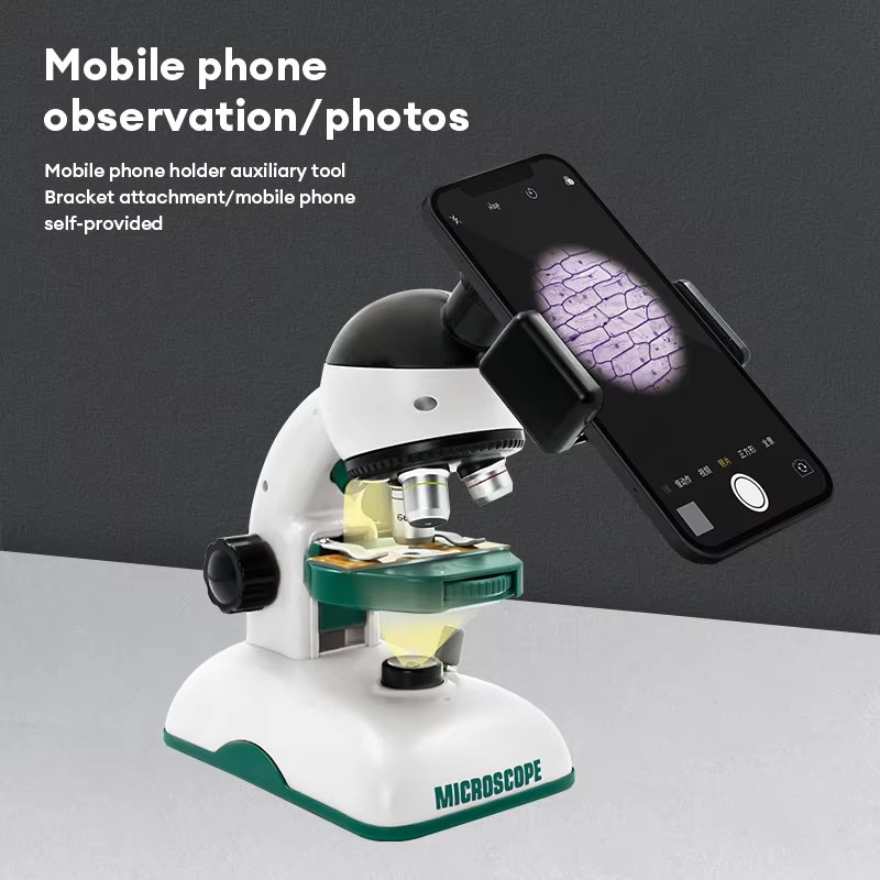 CONUSEA Mikroskop Kit, Tragbare Labor Mikroskope, Biologische Wissenschaft Pädagogisches Spielzeug - Bild 3