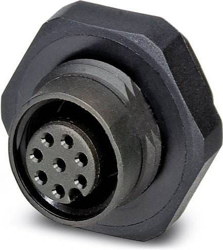 Phoenix Contact 1436327 Sensor-Aktor-Einbausteckverbinder M12 Buchse, 8-polig, Schwarz, Schraubanschluss - Bild 1