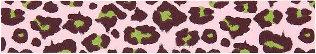 Rico Design Paper Poetry Taftband Acid Leo in Rosa mit Leoparden-Print, Breite: 3,8 cm, Länge: 3 m - Bild 1