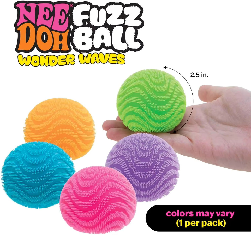 Schylling Nee Doh Fuzz Ball, Stressball, Sensorisches Spielzeug - Bild 3