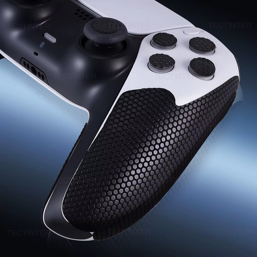 TECTINTER Schutzaufkleber-Set für Nintendo Switch 2, PS5 und Xbox Controller in Schwarz, rutschfester strukturierter Skin als Griffüberzug - Bild 5