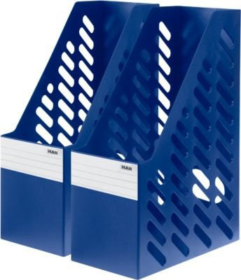HAN Stehsammler aus Kunststoff, 2 Stück, blau, Breite: 115 mm - Bild 1