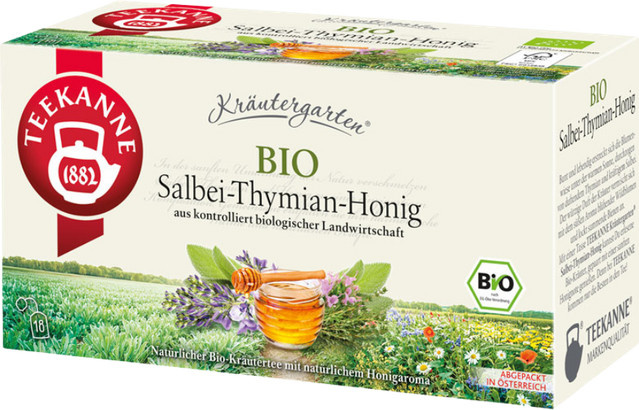 Willi Dungl Kräutertee Salbei-Thymian-Honig, Teebeutel, 28g - Bild 1