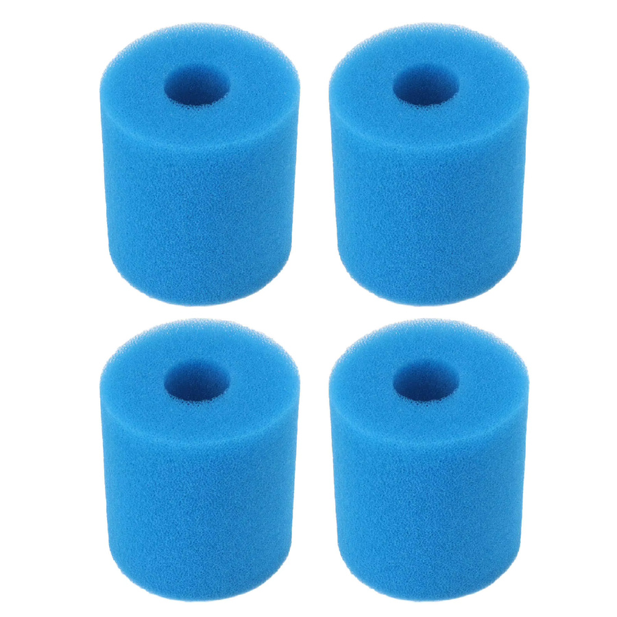4er-Set ZK20 Pool Filter Schwämme Typ H, wiederverwendbare und waschbare Schwimmbad Filter Schaum in Blau - Bild 1