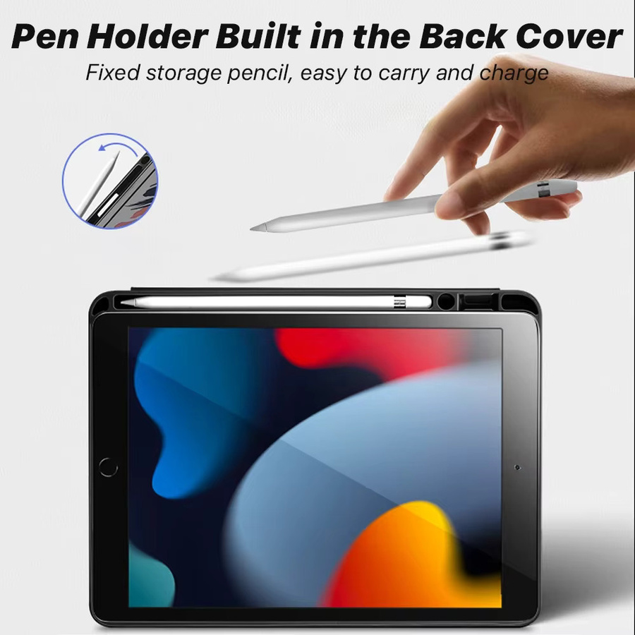 Apple iPad Hülle mit Stifthalter in Grün für iPad Air, Pro und Mini Modelle - Bild 2