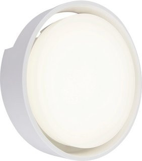 BRILONER LED-Außenwandleuchte in Weiß, rund, Durchmesser: 22 cm, Höhe: 6,8 cm - Bild 1