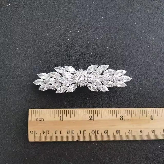 SLBRIDAL Haar Kamm, Zirkonia, silber, Damen - Bild 1