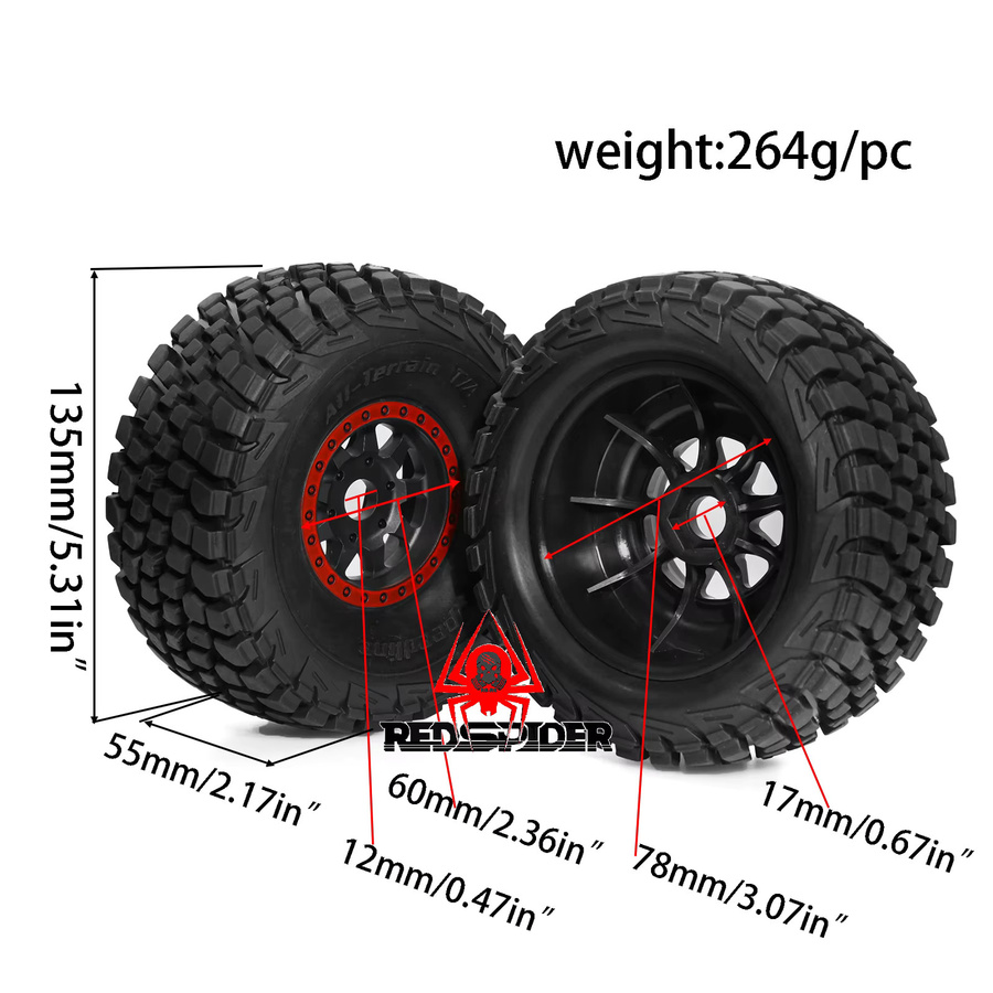 RS Off-road Reifen, 4-teiliges Set, 1:7, Zubehör - Bild 4