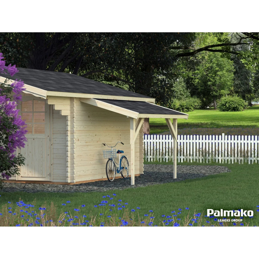 Palmako Schleppdach für Holz-Gartenhäuser aus Fichtenholz in Beige, Breite: 144 cm, Tiefe: 290 cm - Bild 2