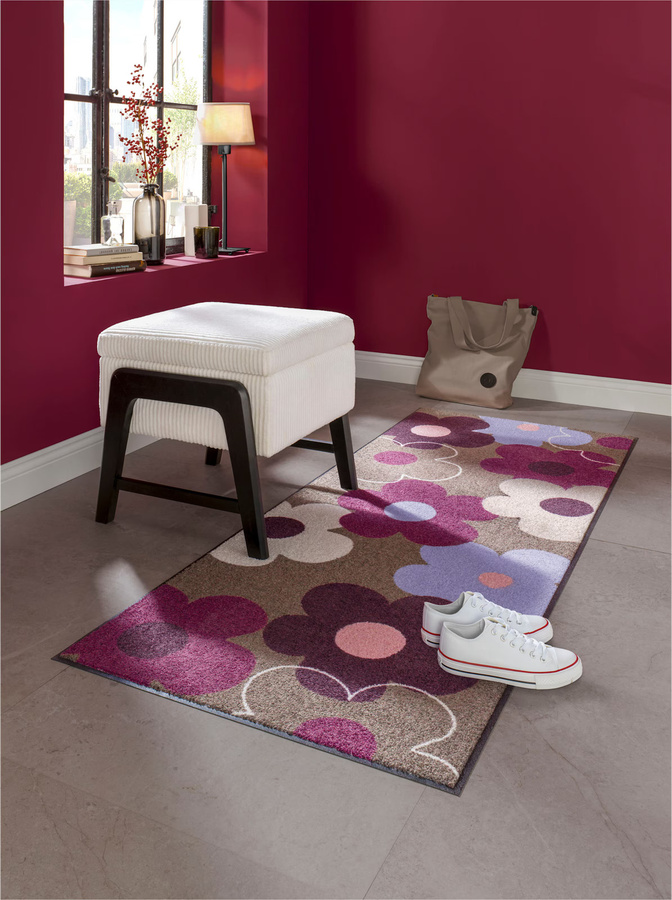 Heine Home Bank aus Birke, lackiert, Beige/Weiß, B/T/H: 46 x 44 x 50 cm - Bild 2