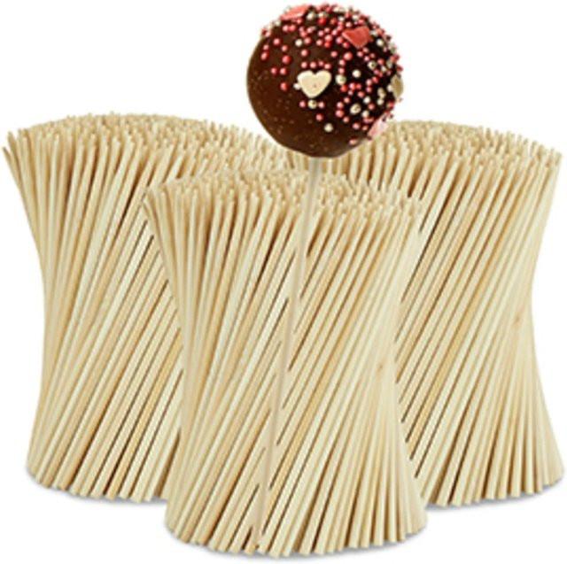 Relaxdays Cake Pop Stiele aus Bambus in Natur, 1000er Set, 15 cm - Bild 1