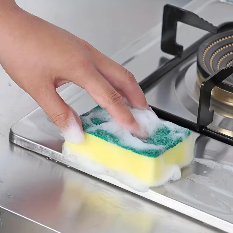Doppelseitige Scheuerschwämme für die Küchenreinigung von Töpfen und Schüsseln in 10 bis 50 Stück Packung - Bild 3