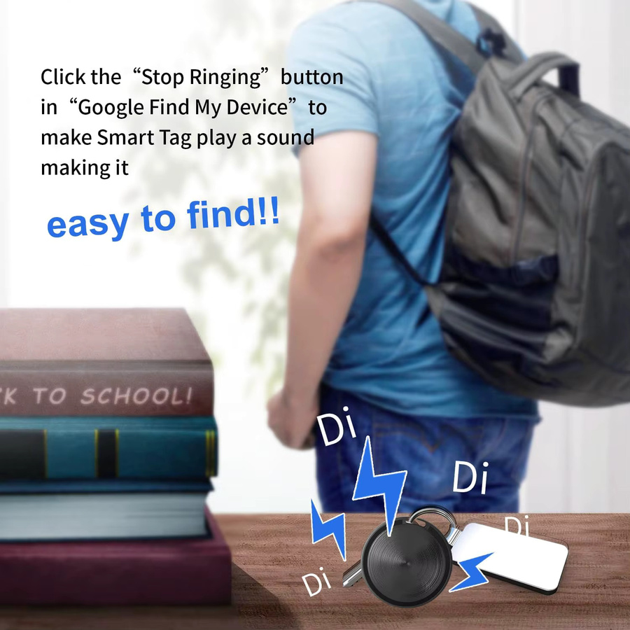 leapii Smart Tag Bluetooth-Tracker für Android und iOS in Weiß, kompatibel mit Apple Find My und Google Find My Device - Bild 2