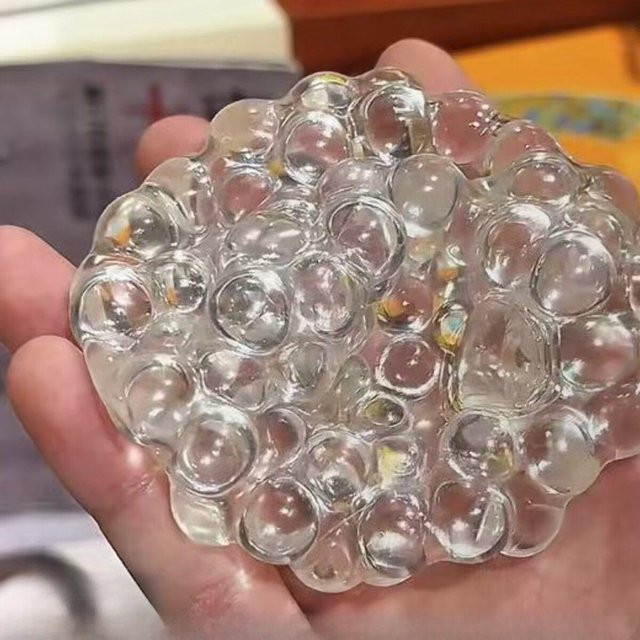 BC Pet Supplies Weißer Mondlicht Quetschball Squishy Perlen, Stressabbau Spielzeug, Weicher Rückprall, Sensorisches Fidget Spielzeug - Bild 1