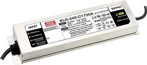 MEAN WELL ELG-240-C1400B-3Y LED-Treiber Konstantstrom 239.4W 1400mA 86 - 171 V/DC mit 3 in 1 Dimmer Funktion in Silber - Bild 1