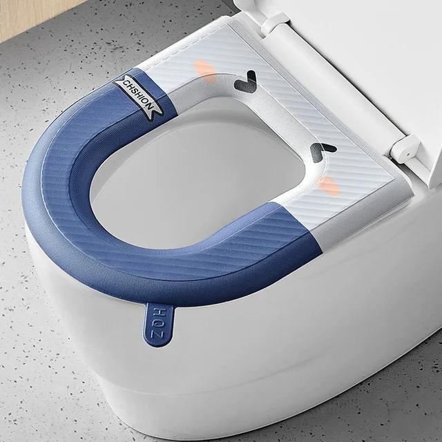 Wasserdichter und rutschfester Toilettensitzbezug von Yiran Furniture aus EVA, waschbar, grün - Bild 2