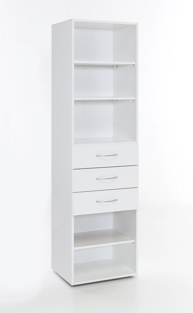Wimex Regal MULTIRAUMKONZEPT in Weiß mit modernem Design, B/T/H: 50 x 40 x 185 cm - Bild 1