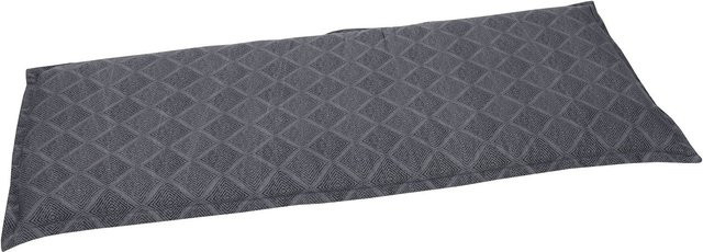 GO-DE TEXTIL Gartenauflage Raute Bankauflage für 2-Sitzer in Anthrazit - Bild 1