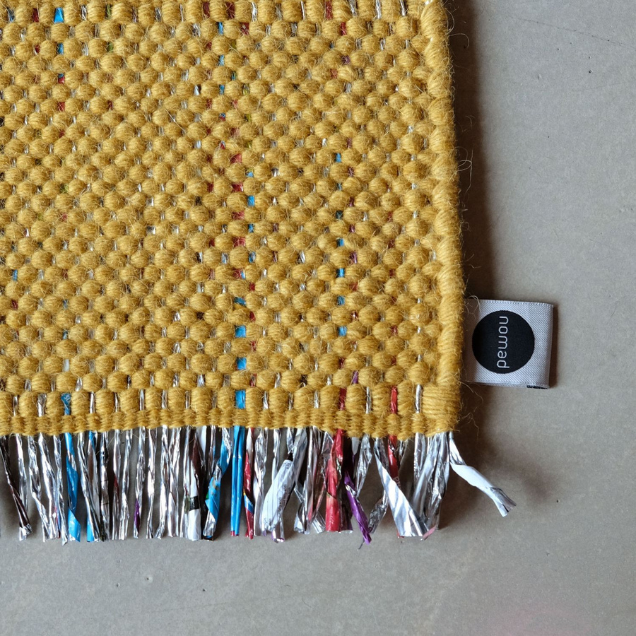 Nomad Candy Wrapper Teppich Gelb Multicolour aus Wolle Modern Abstrakt - Bild 2