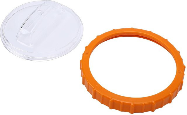 Koogeelife Pool Sandfilter Ersatzset mit orangefarbener Mutter und klarem Kunststoffdeckel in Weiß - Bild 1