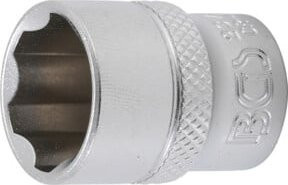 BGS Steckschlüssel-Einsatz Super Lock mit 10 mm 3/8 Zoll Innenvierkant und 16 mm Schlüsselweite in Silber aus Edelstahl - Bild 1