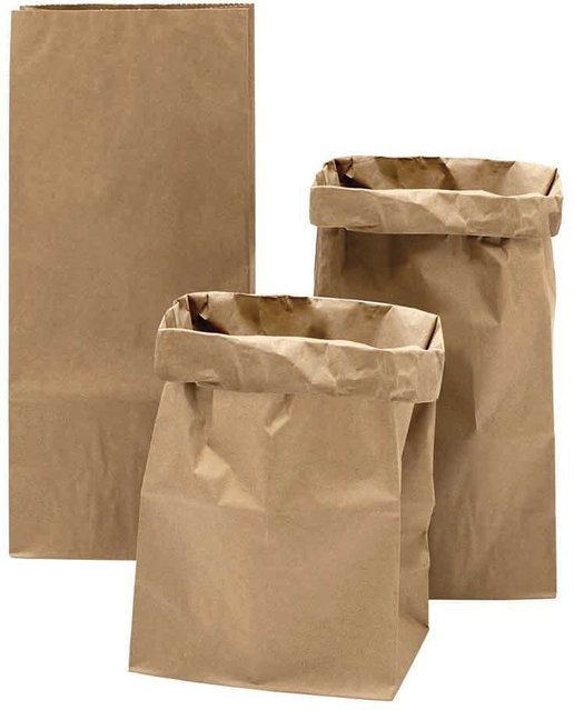 Rico Design Paper Poetry Maxi-Blockbodenbeutel aus Kraftpapier, 3 Stück, Braun, B: 41 cm, H: 18 cm, T: 12 cm - Bild 1
