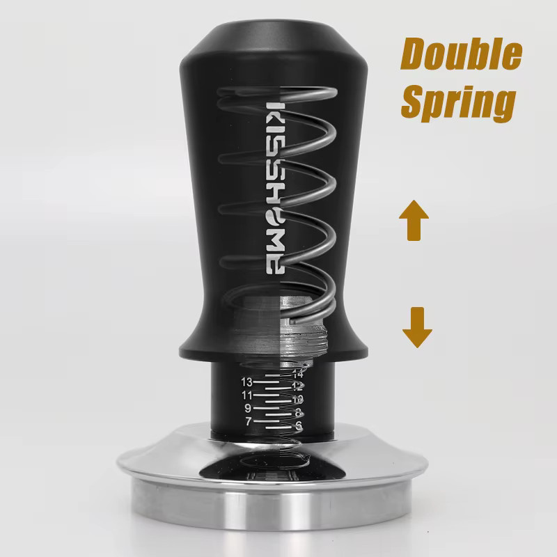 CafeGaGa Kaffee Tamper Distributor Leveler in Schwarz aus Edelstahl für Lelit Anna Anita Siebträger, Durchmesser: 57 mm - Bild 4