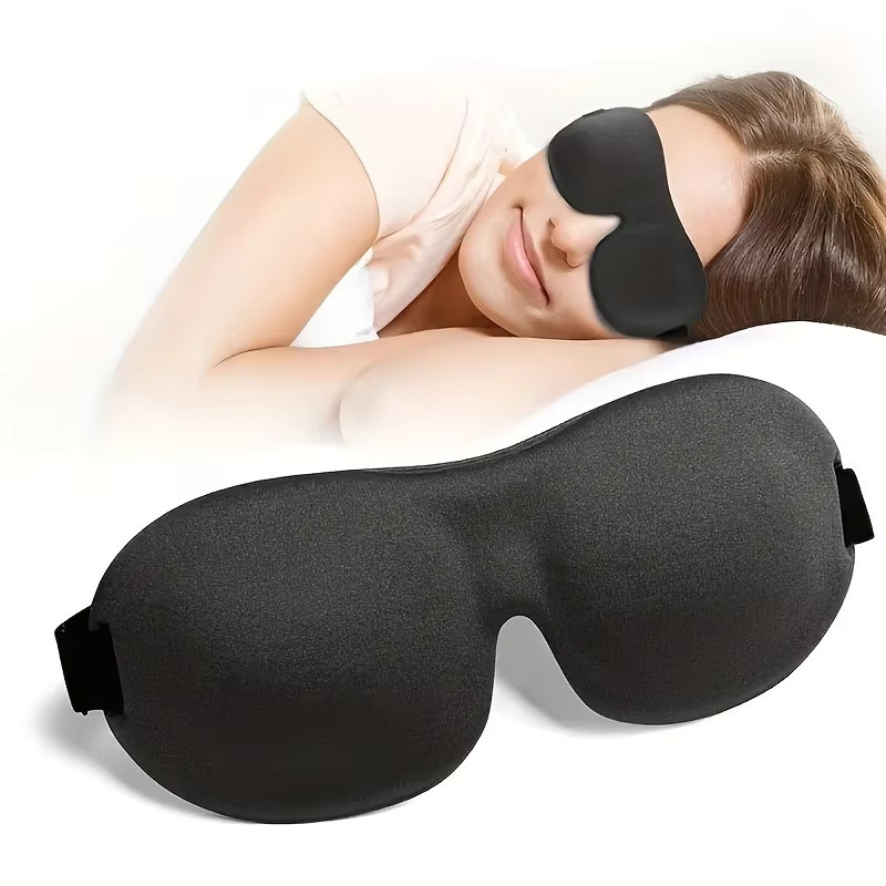 3D-konturierte Schlaf-Augenmaske, Unisex - Bild 2