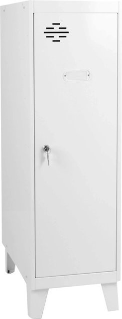 Schließfachschrank PROREGAL AMEGO Spind mit 1 Fachboden und Standfüßen, Weiß, H: 101,5 cm, B: 30 cm, T: 50 cm - Bild 1