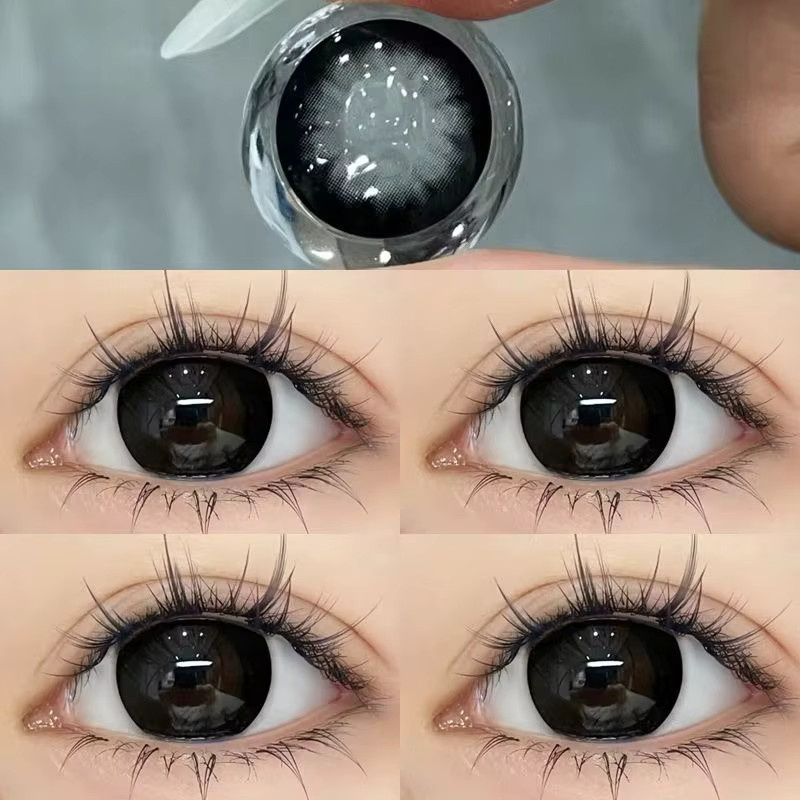 VISUASHOW Big Eye Girl Kontaktlinsen Schwarz, mit Sehstärke, Damen - Bild 2