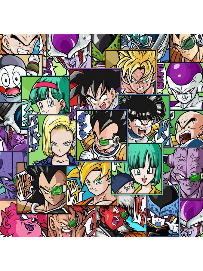 Bandai Dragon Ball Aufkleber, Bunt / Mehrfarbig, 54-teiliges Set - Bild 4
