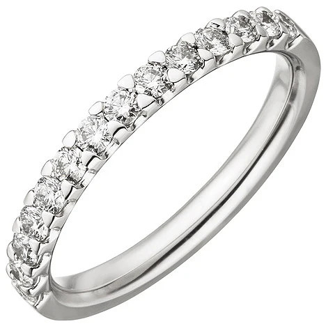 Colfem Ring 585 Weißgold, 14 Diamanten, Brillanten, Damen - Bild 1