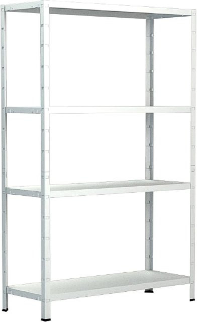 Schulte Regalwelt Steck-Grundregal Weiß B/T/H: 180 x 40 x 100 cm - Bild 1