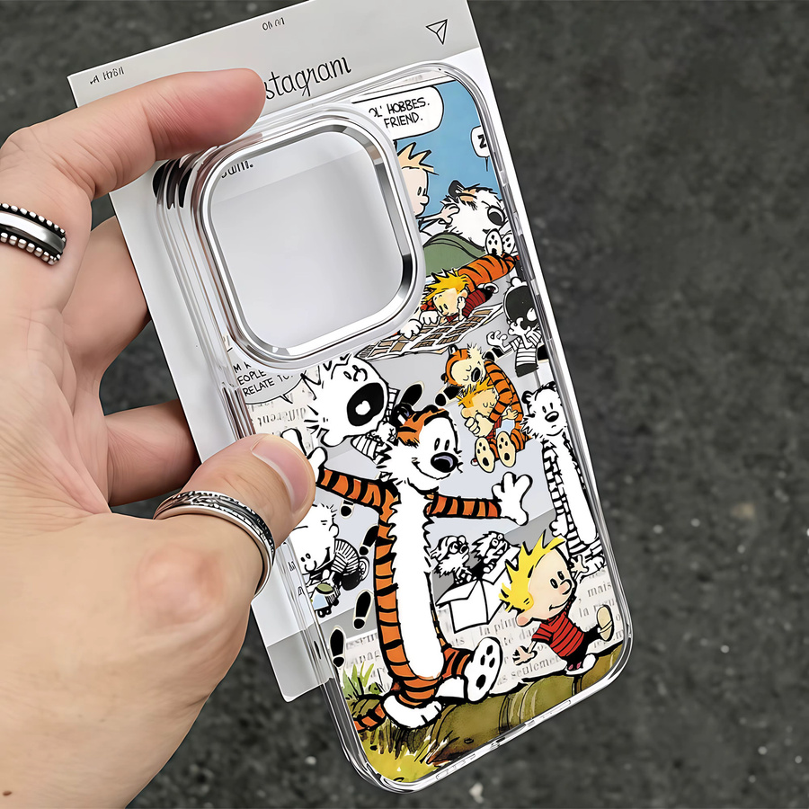 Transparente Calvin & Hobbes Handyhülle für Samsung Galaxy S26 S25 S24 S23 S22 S21 S20 Note20 FE Ultra Edge Plus 4G 5G - Bild 2
