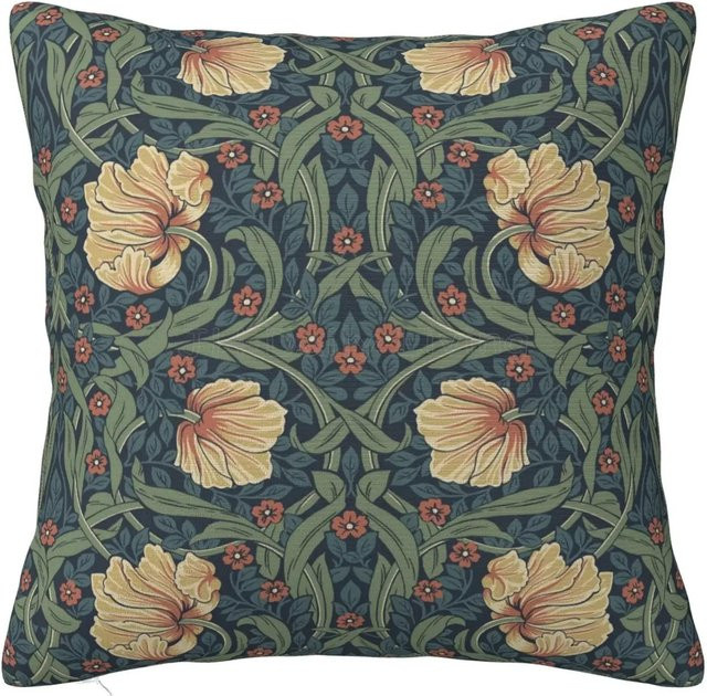 JMG Clothing Quadratische Kissenbezüge mit William Morris Druck in Multicolour, B/T/H: 50 x 50 x 0 cm - Bild 1