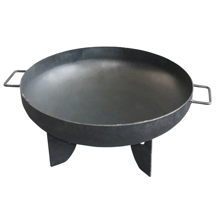 Lex Feuerschale aus Stahl in Schwarz mit Griff als Grill und Feuerstelle, Durchmesser: 50 cm - Bild 2