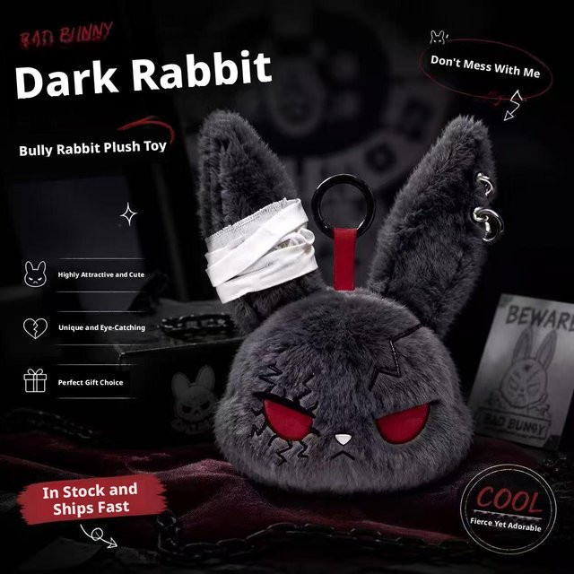 Yiran toy Schlüsselanhänger Hasen Plüsch, 10 cm, Unisex - Bild 1