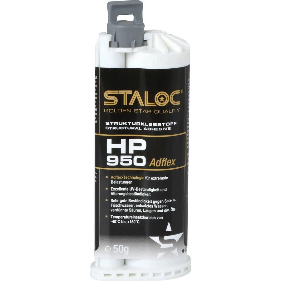 Staloc Strukturklebstoff HP-950 Anthrazit 50 ml flexibel ohne Mischer - Bild 2