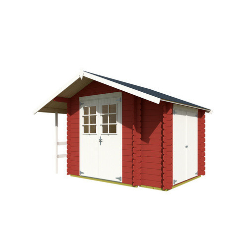 Holz-Gartenhaus Lasita Vilano mit Satteldach in Schwedenrot, B/H/T: 352,5 x 228 x 200 cm - Bild 2