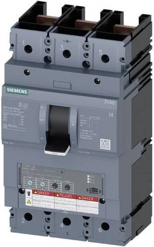 Siemens 3VA6460-0HN31-0AA0 Leistungsschalter in Grau mit einer Schaltspannung von max. 600 V/AC, B/H/T: 13,8 x 24,8 x 11,0 cm - Bild 1