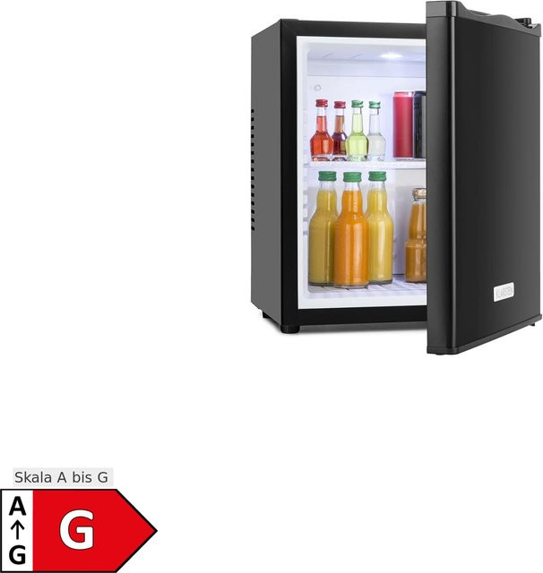 Klarstein Happy Hour Minibar Schwarz mit LED-Innenbeleuchtung und Glastür - Bild 1